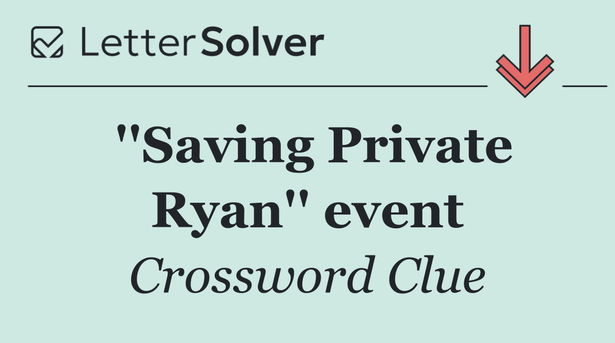 ''Saving Private Ryan'' event