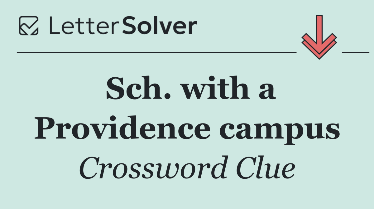 Sch. with a Providence campus