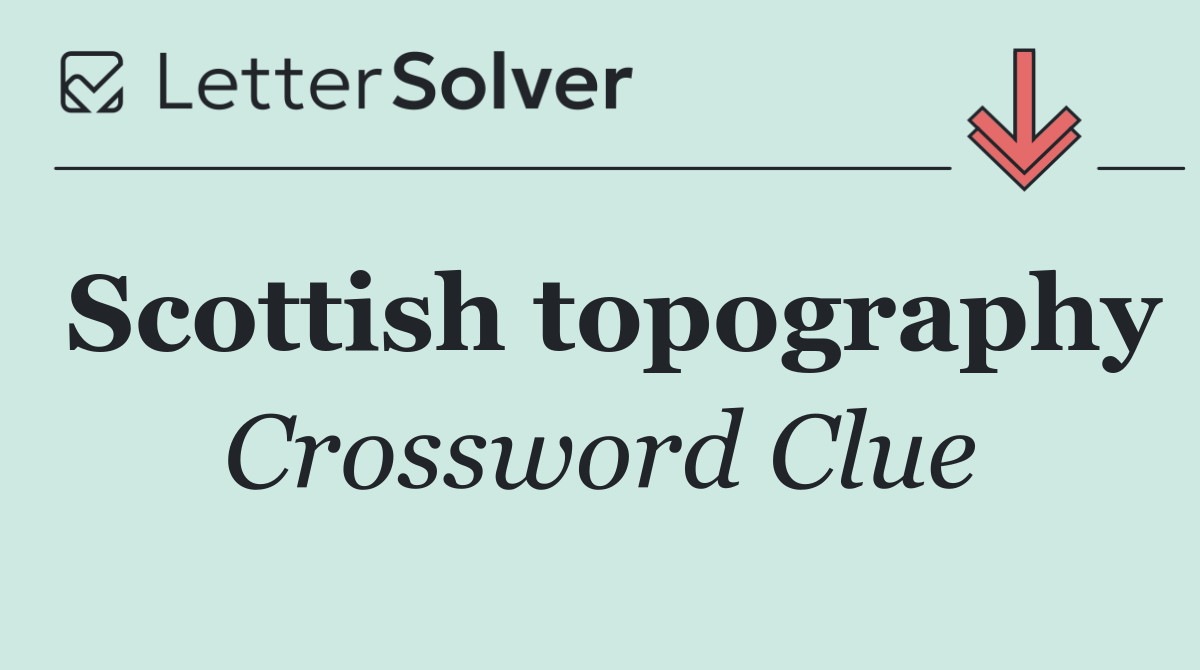 Scottish topography