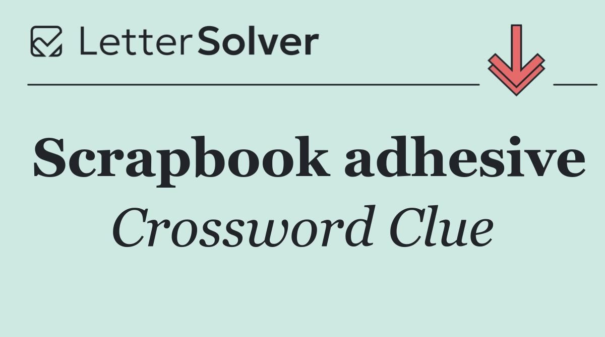 Scrapbook adhesive