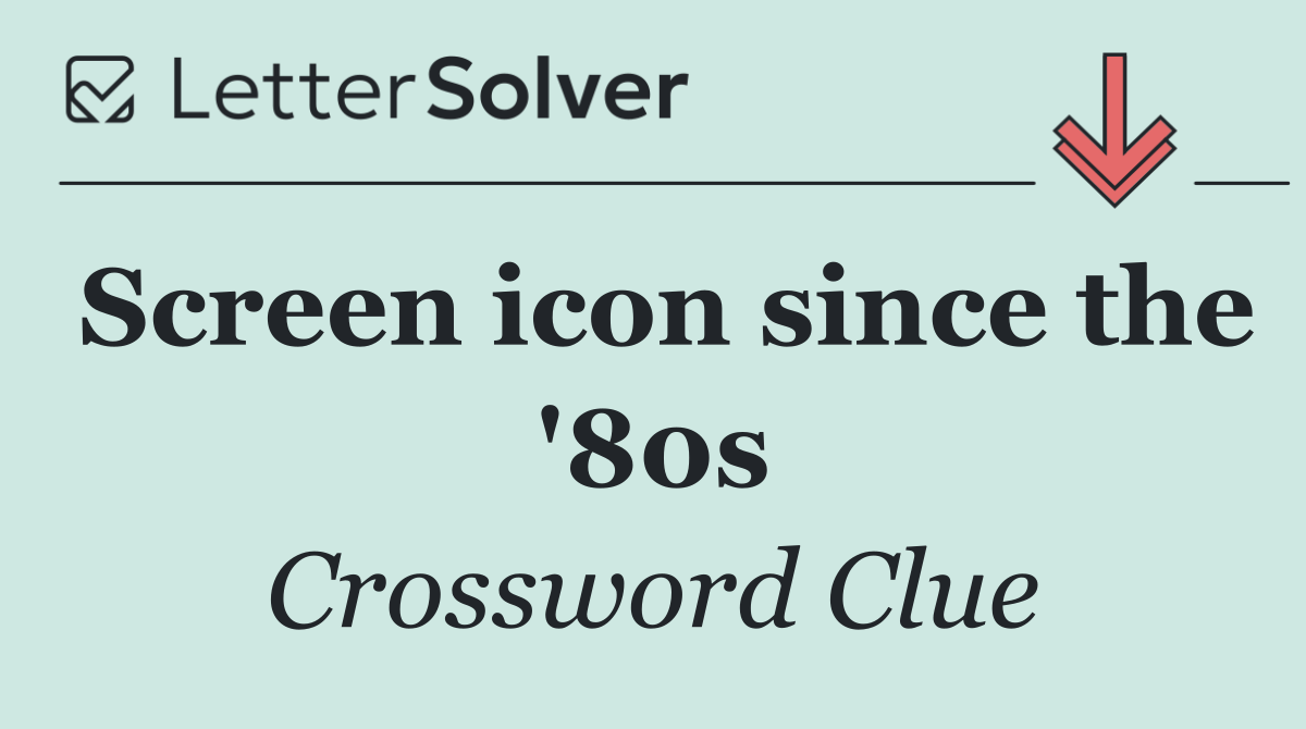 Screen icon since the '80s