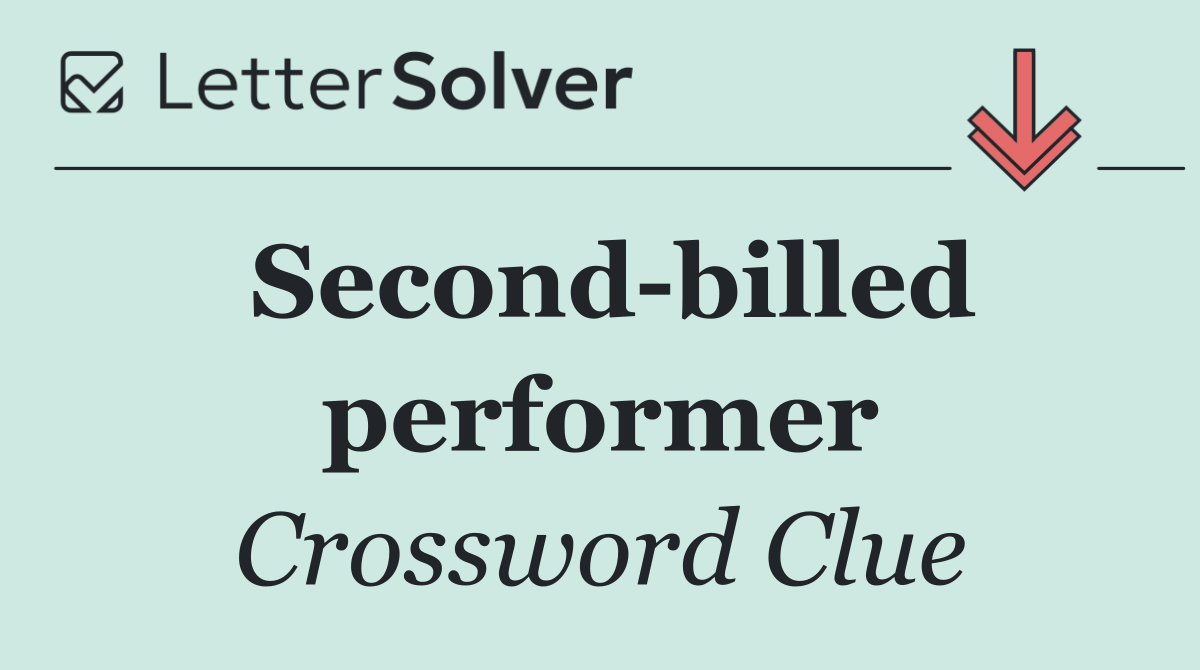 Second billed performer