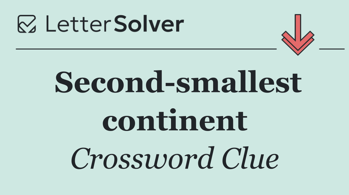 Second smallest continent