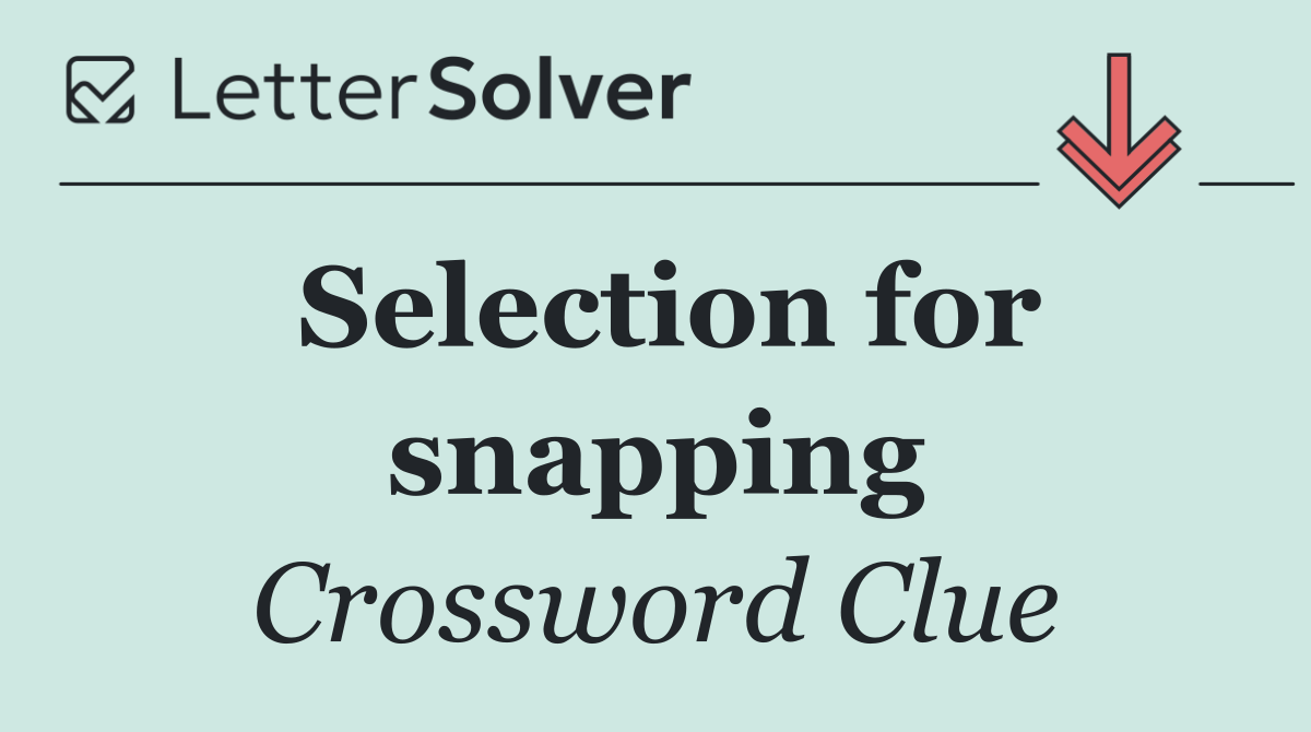 Selection for snapping
