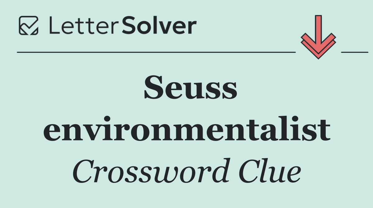 Seuss environmentalist