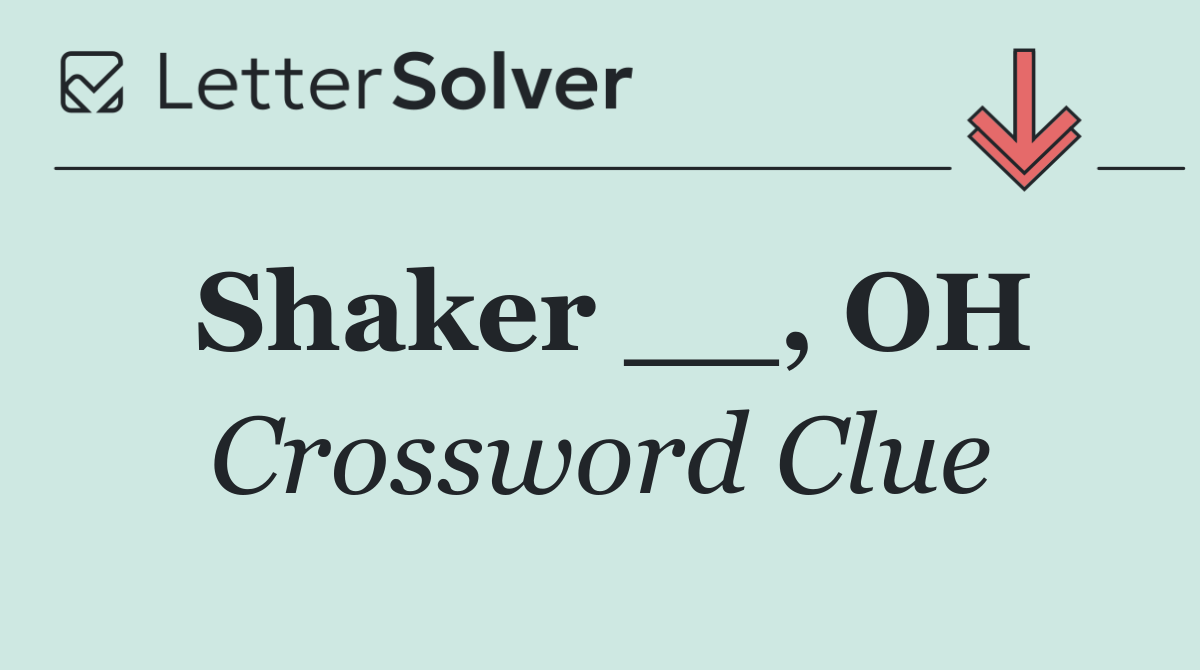 Shaker __, OH