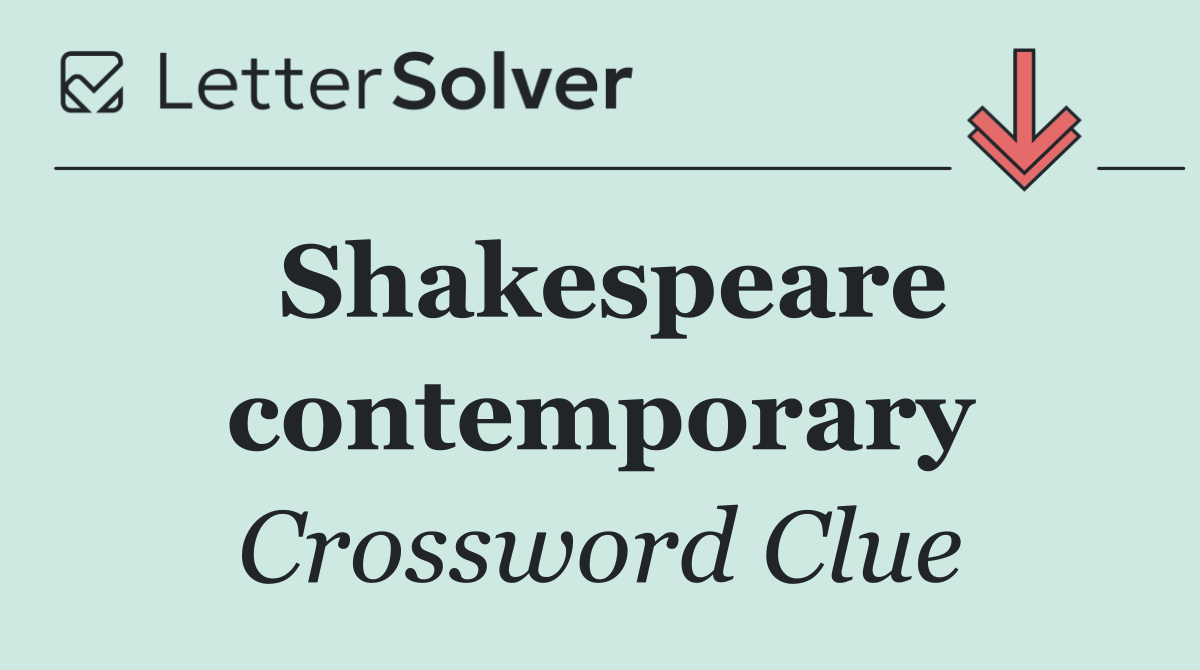 Shakespeare contemporary