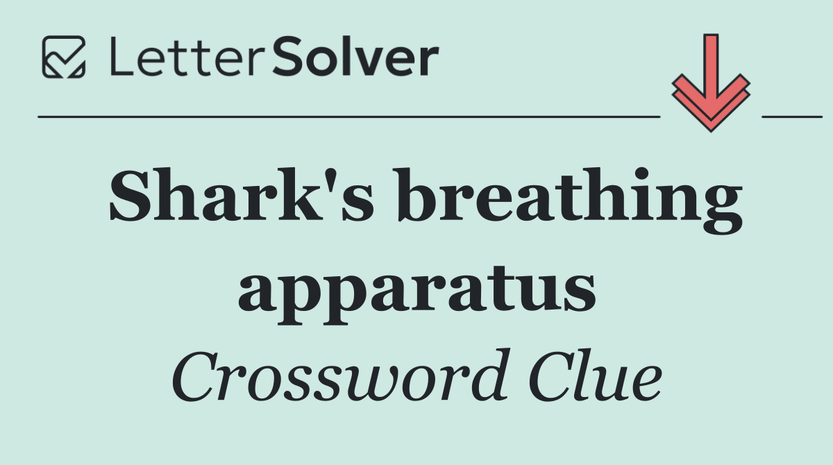 Shark's breathing apparatus