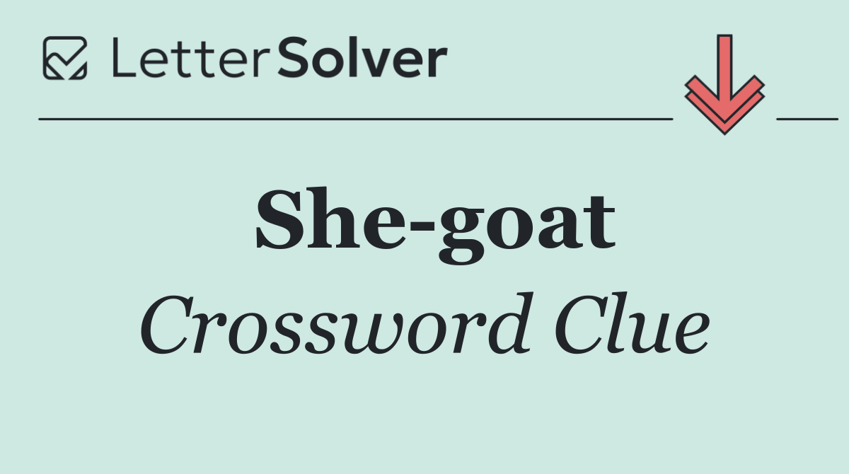 She goat
