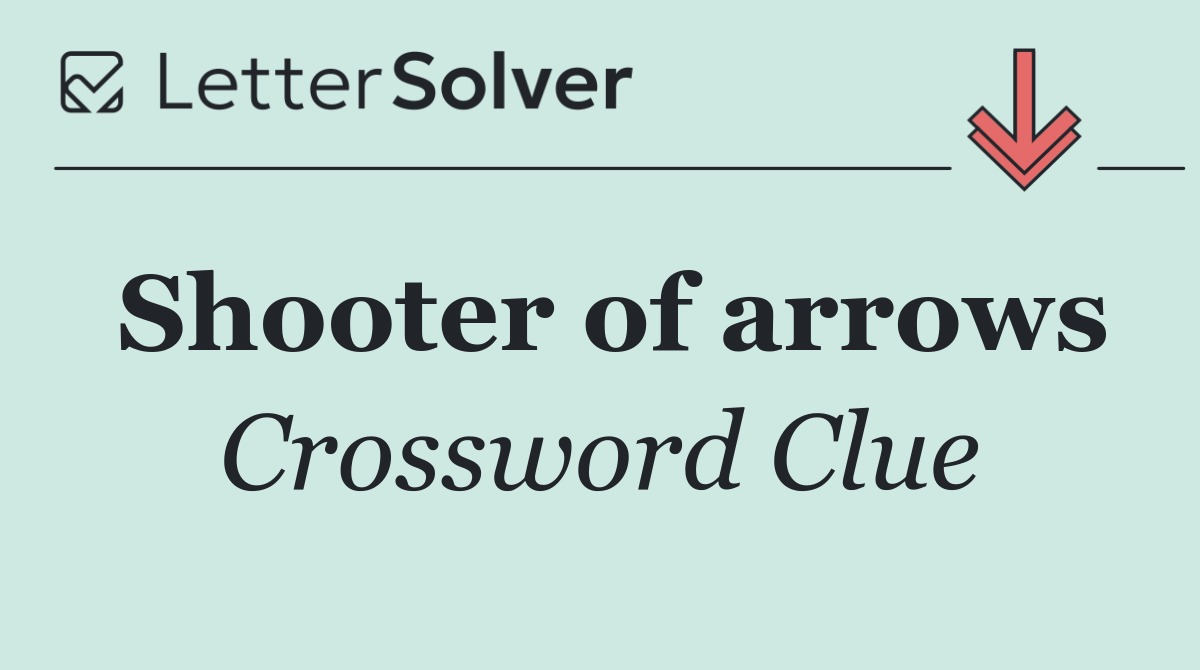 Shooter of arrows