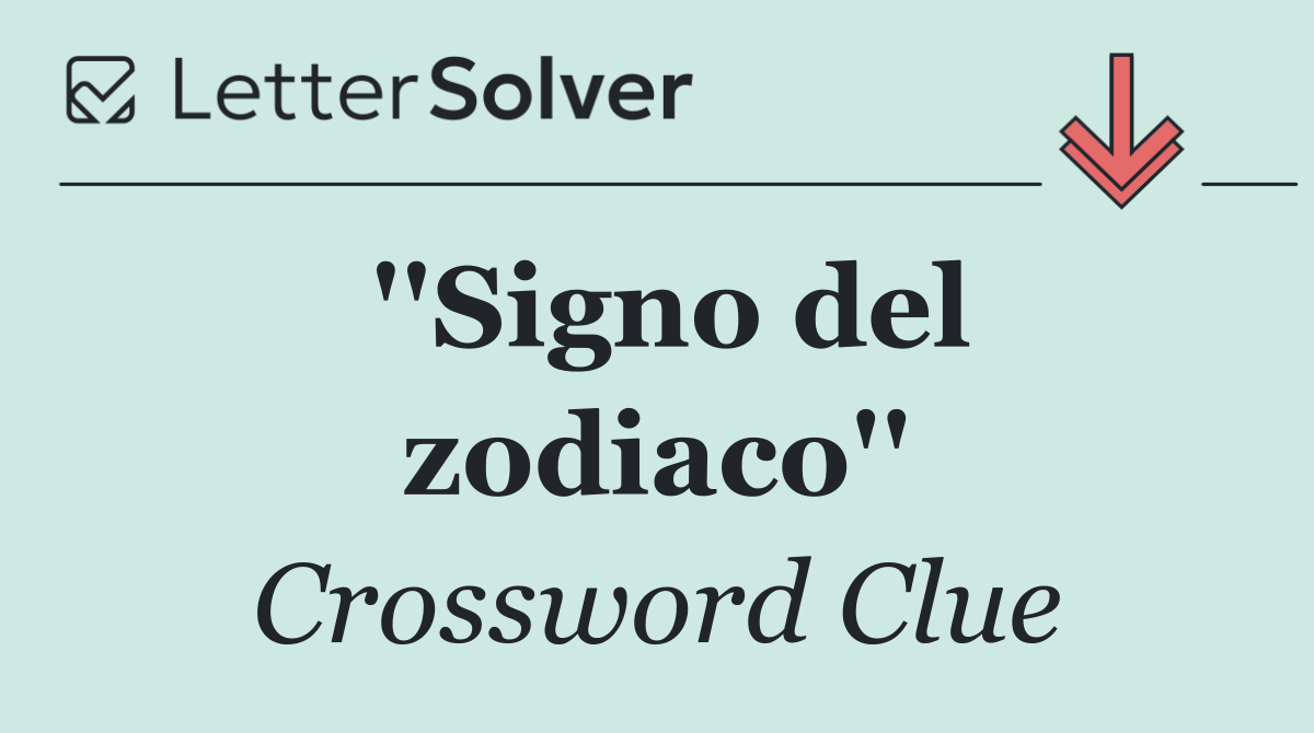 ''Signo del zodiaco''