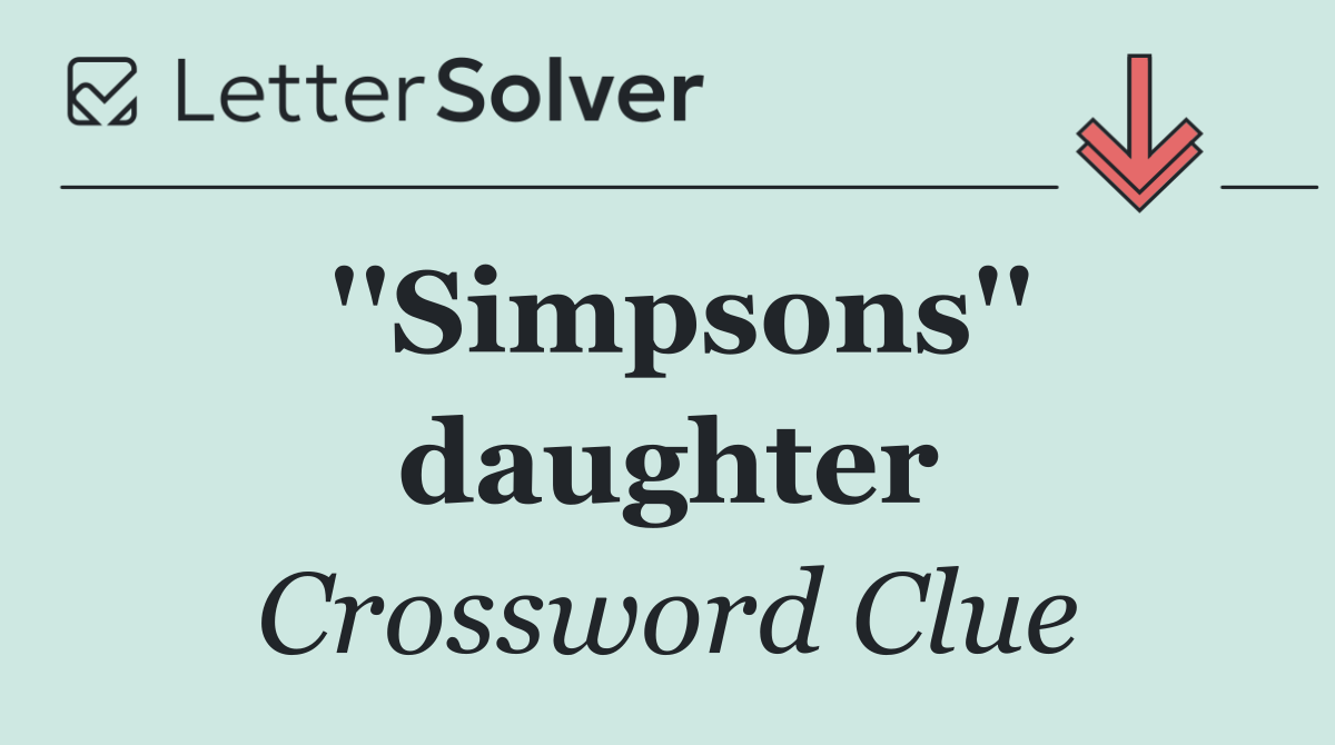 ''Simpsons'' daughter
