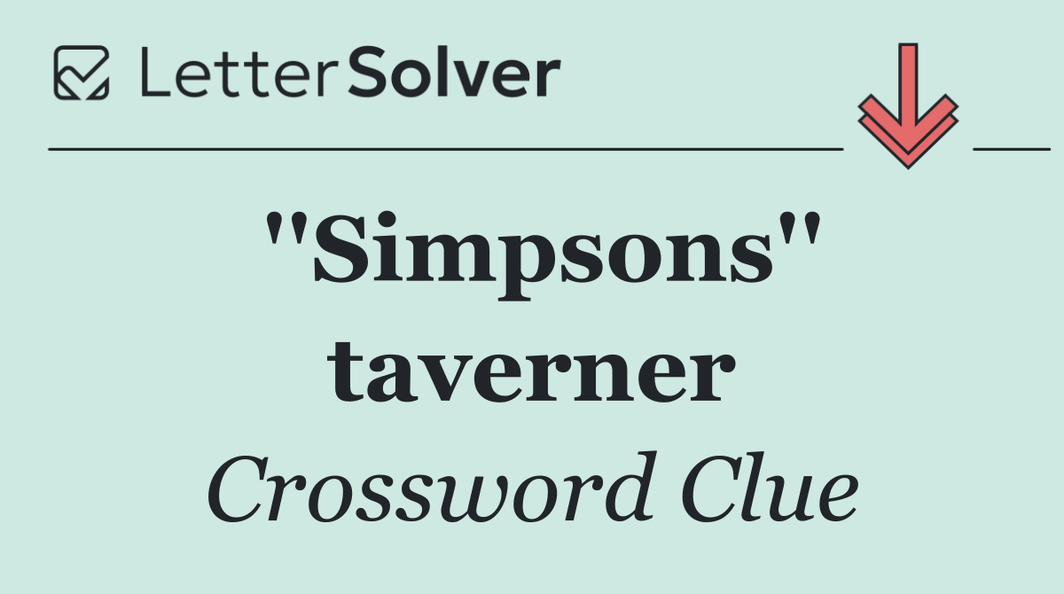 ''Simpsons'' taverner