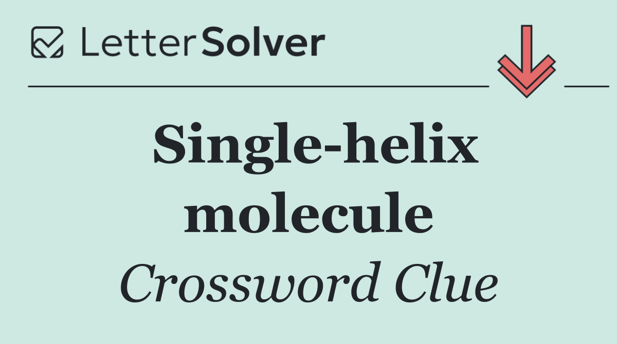 Single helix molecule