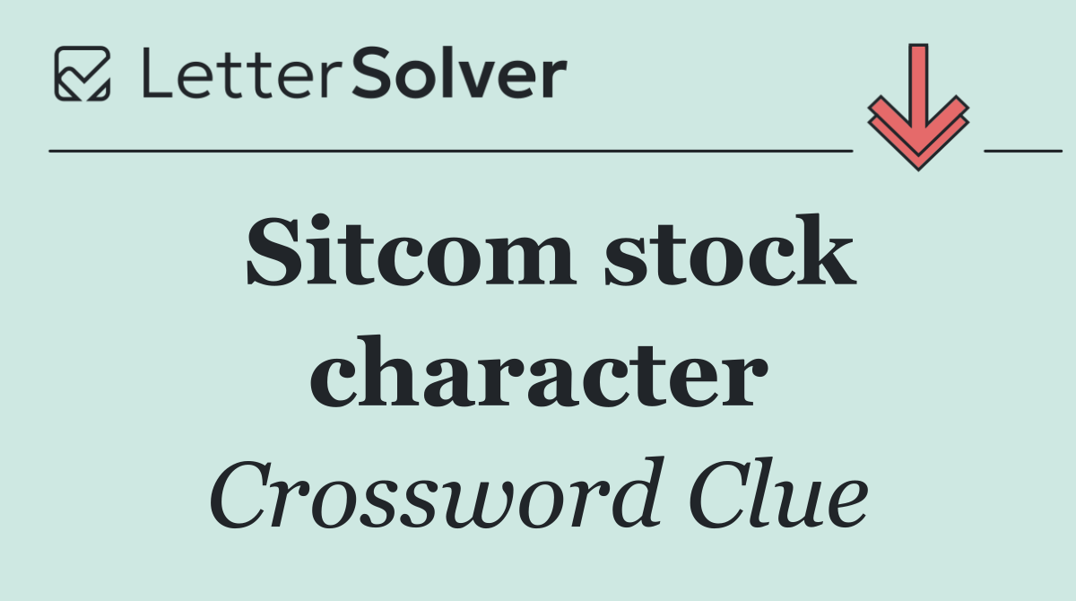 Sitcom stock character