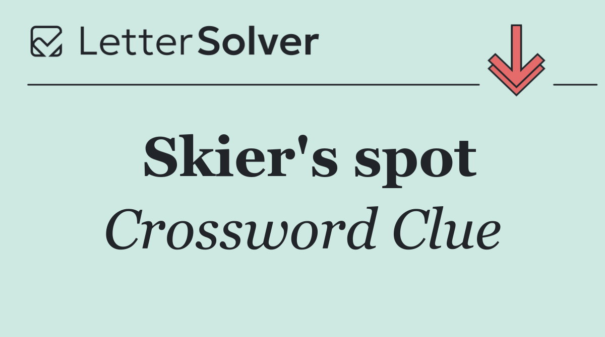 Skier's spot