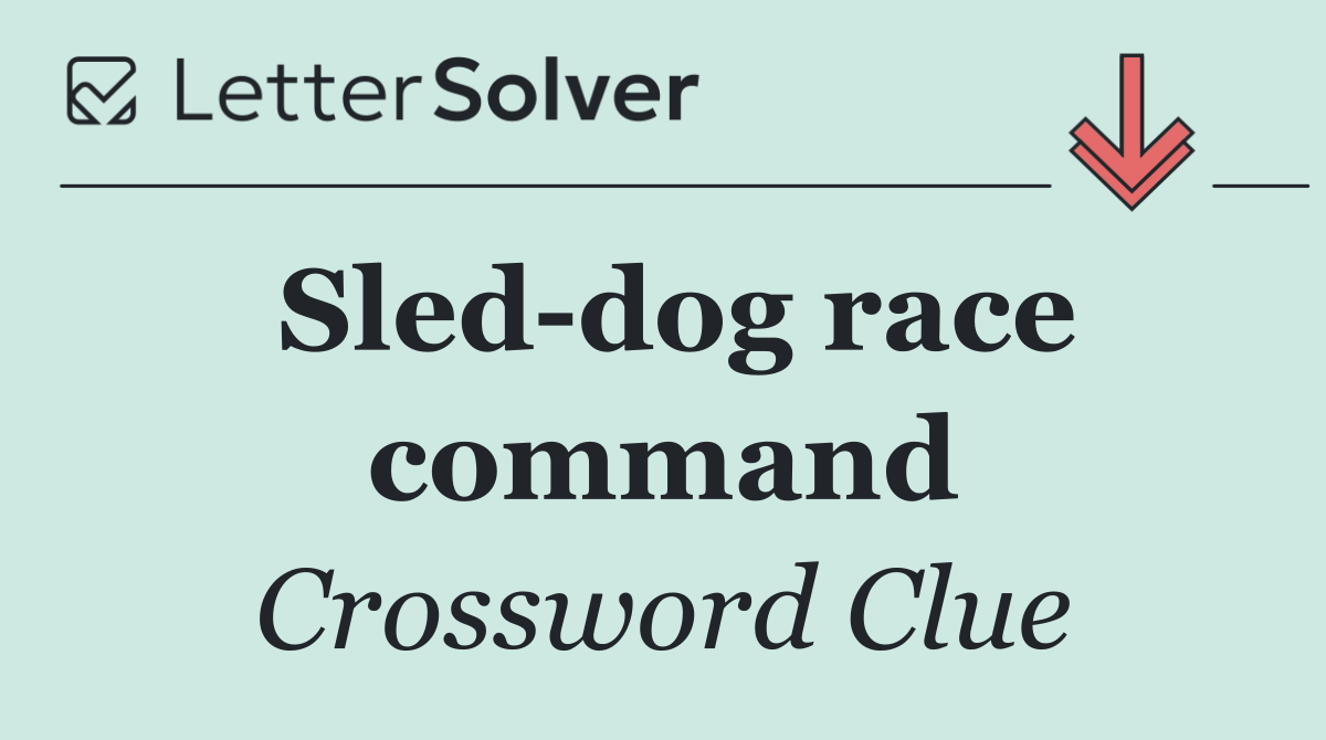 Sled dog race command
