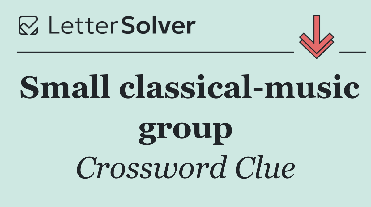 Small classical music group