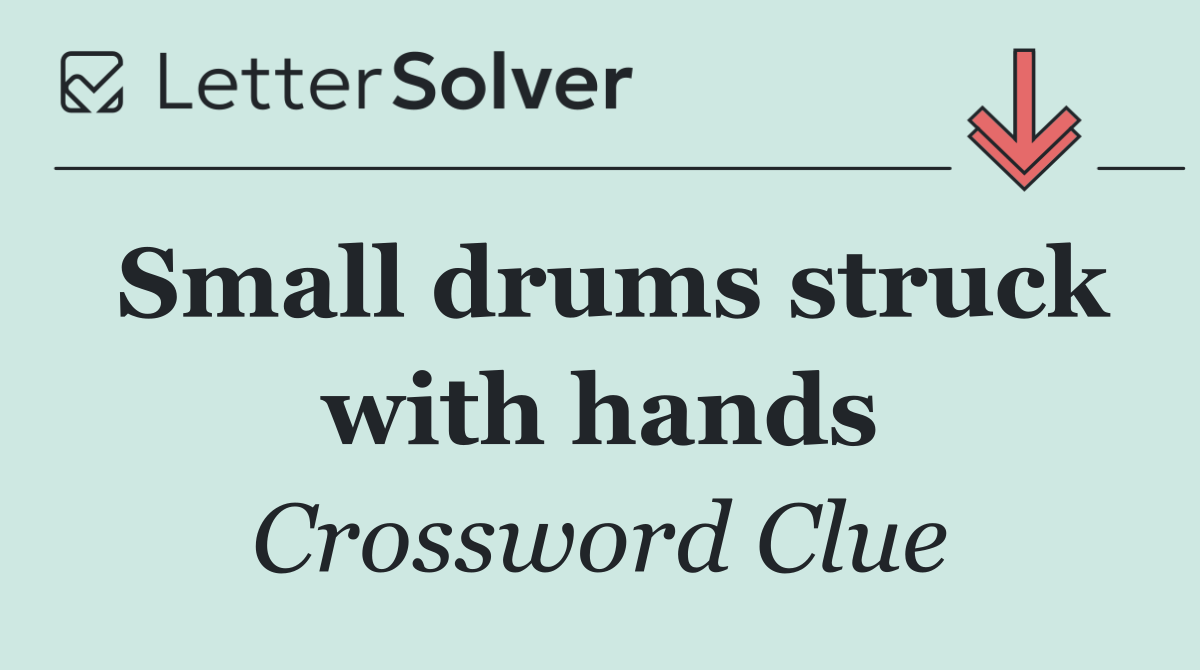 Small drums struck with hands