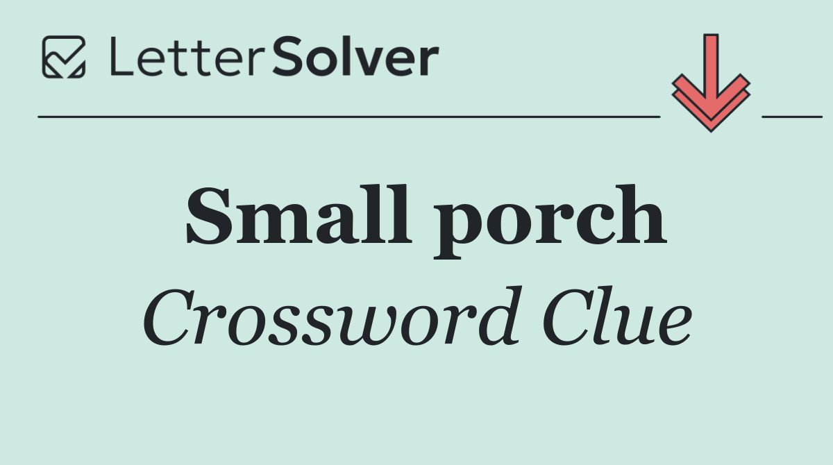 Small porch