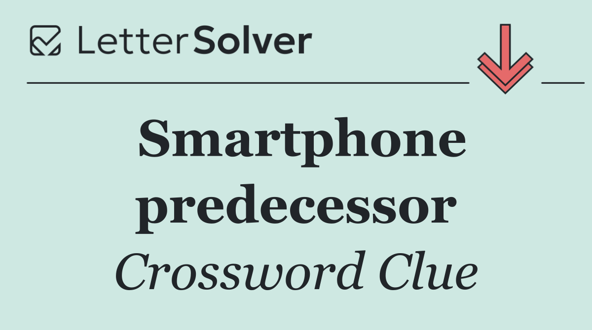 Smartphone predecessor