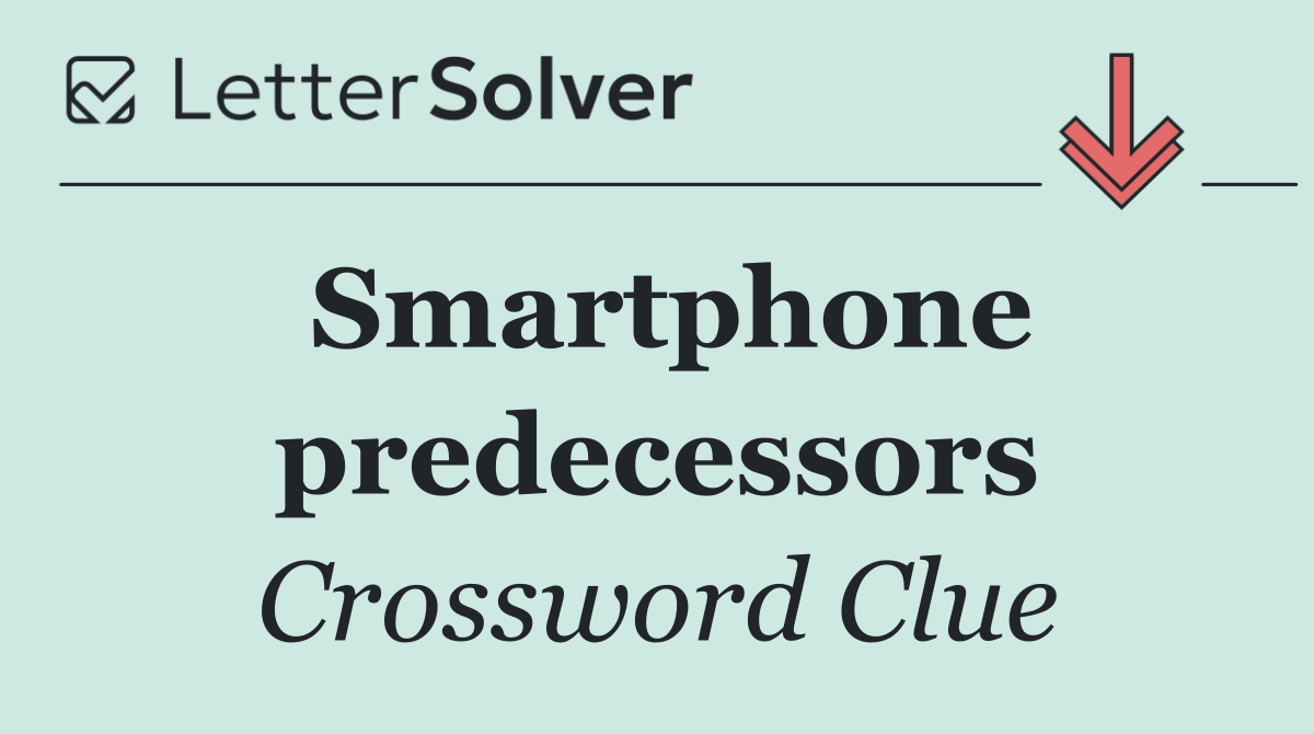 Smartphone predecessors