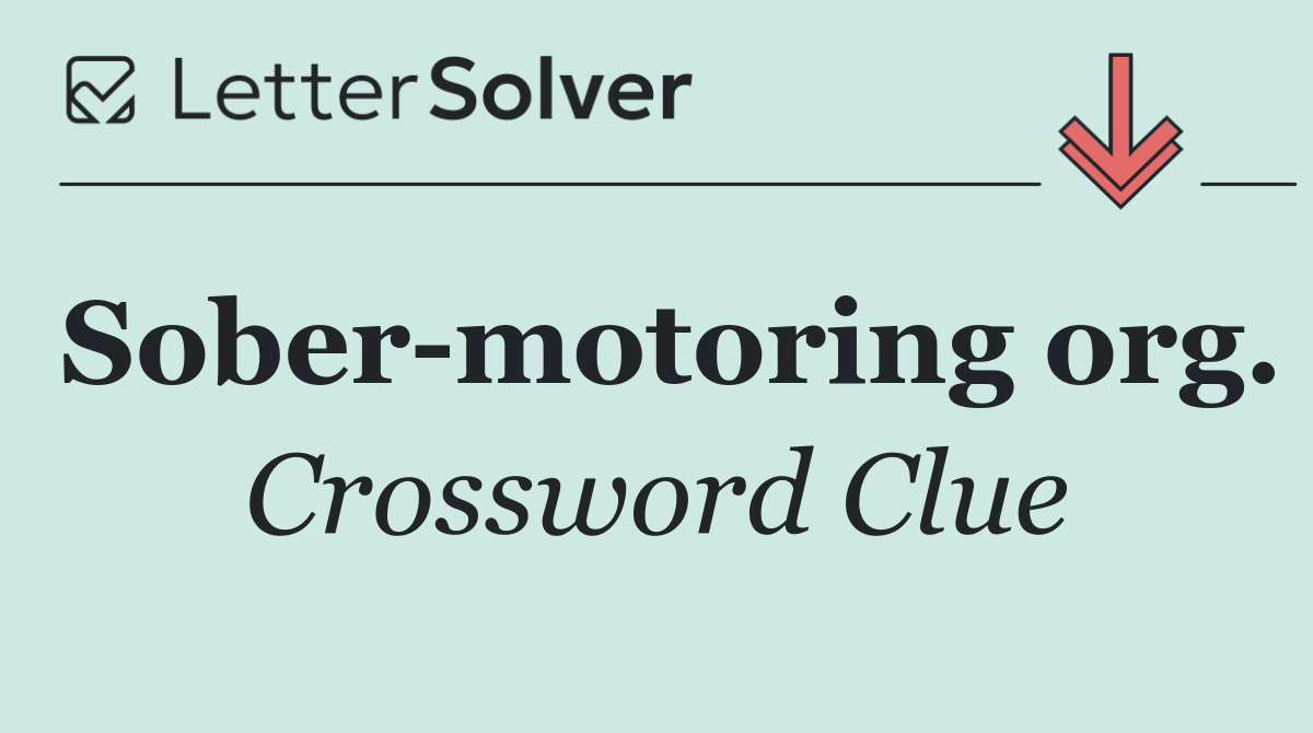 Sober motoring org.
