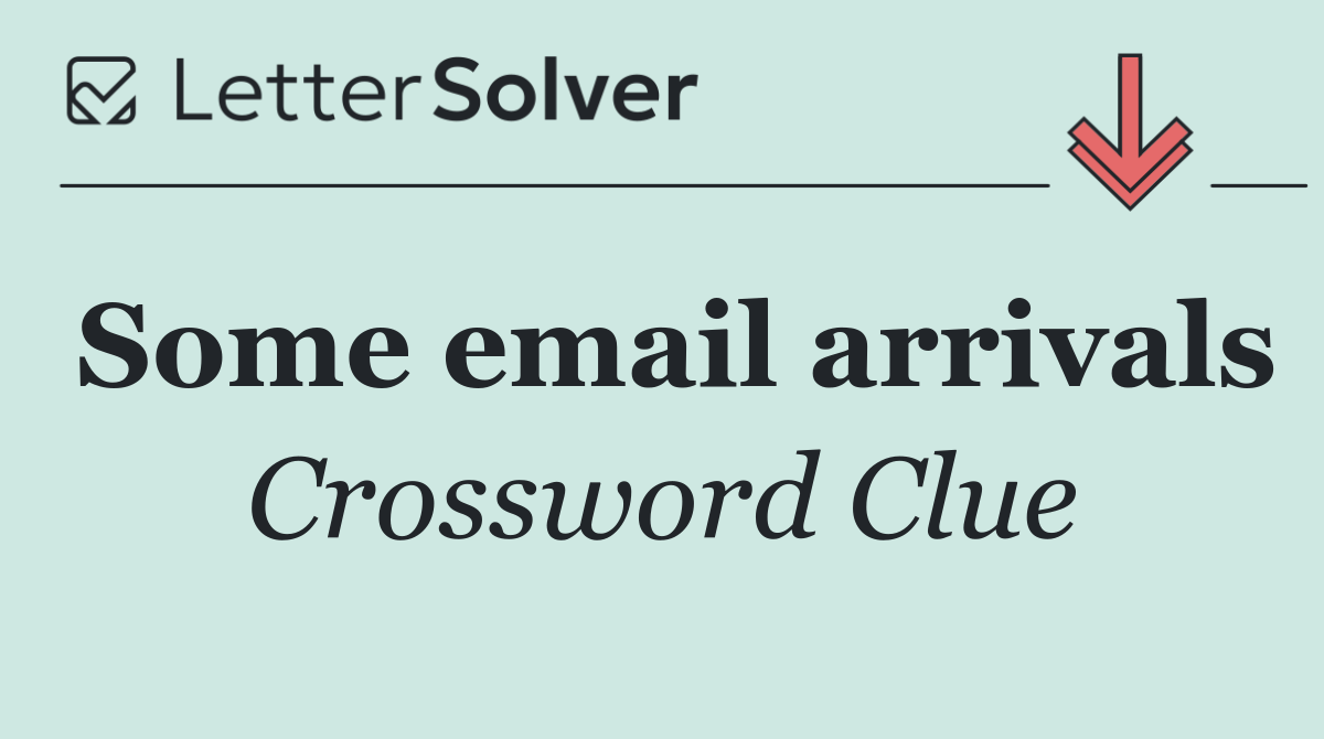 Some email arrivals