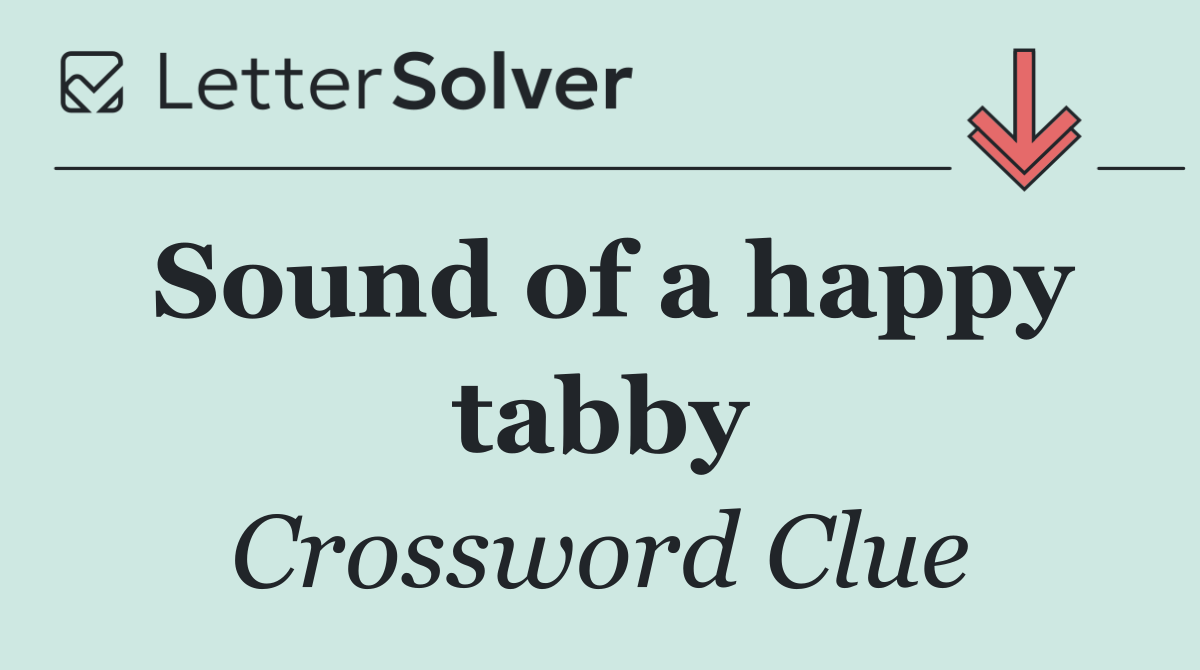 Sound of a happy tabby