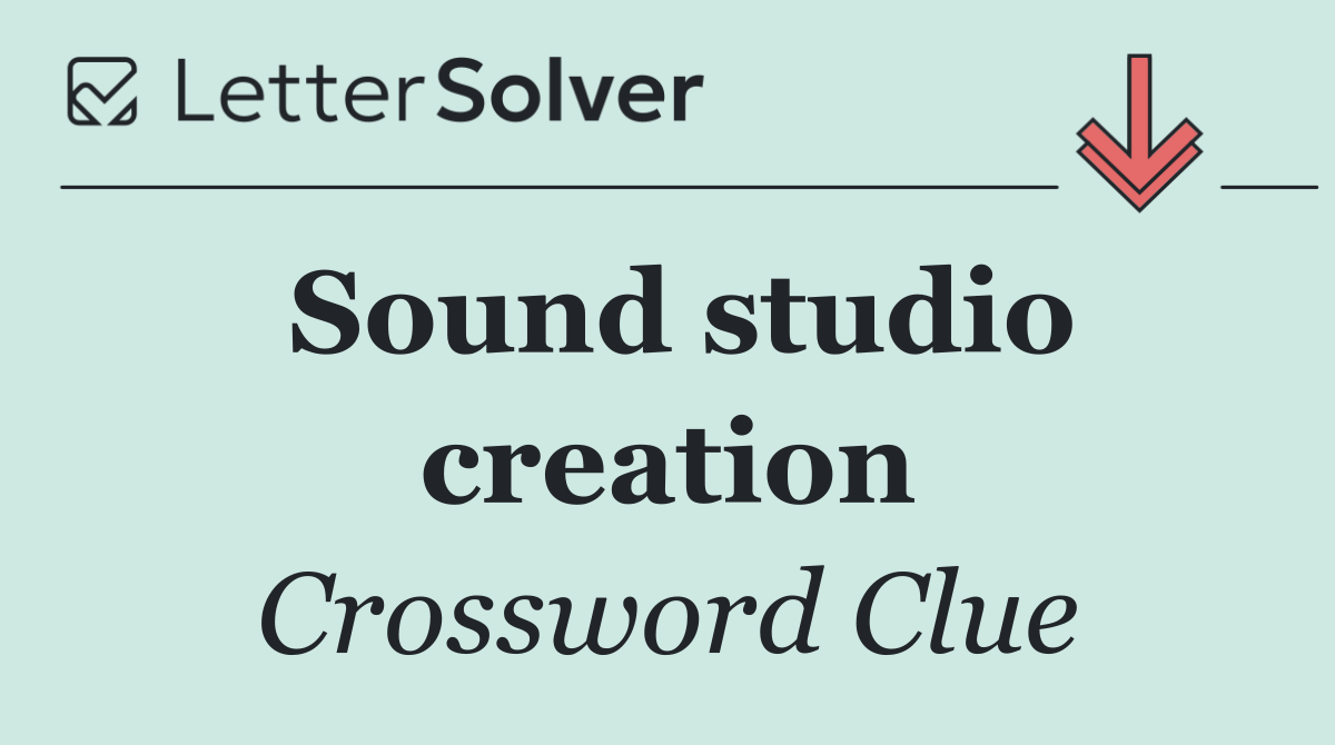 Sound studio creation