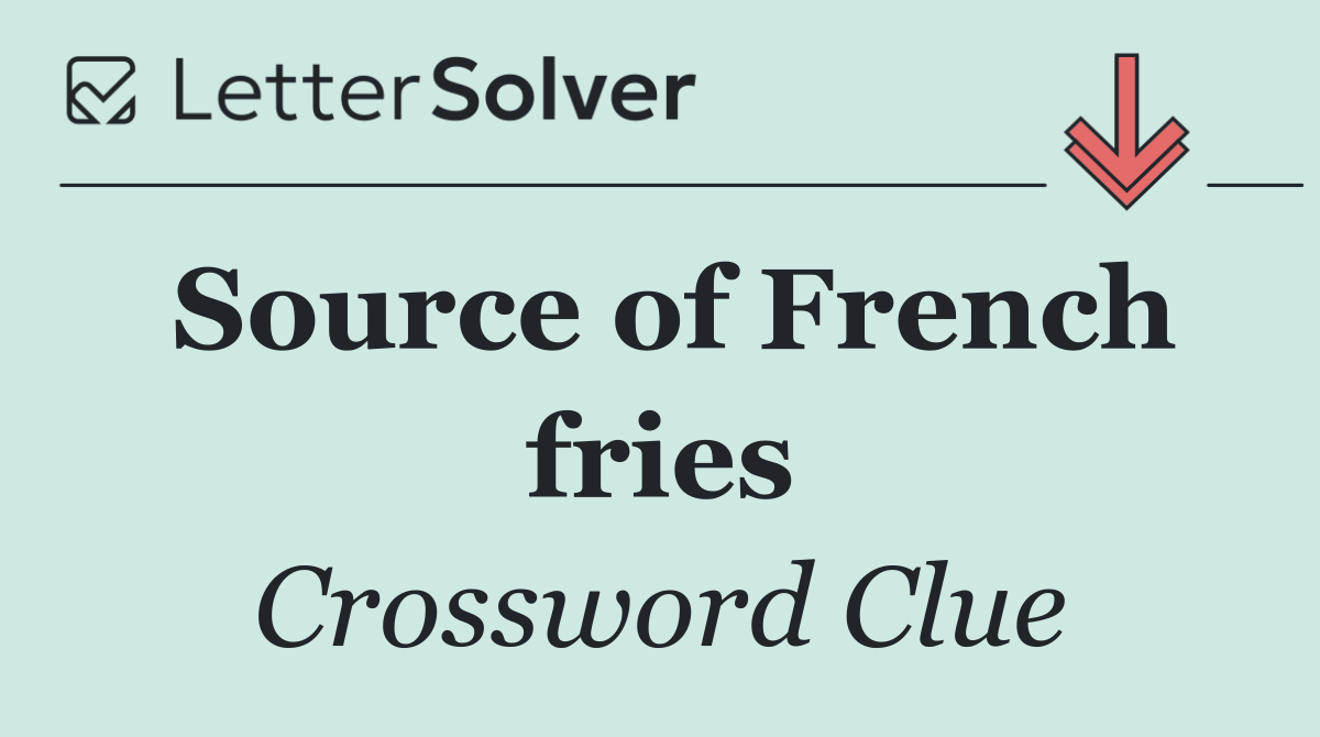 Source of French fries