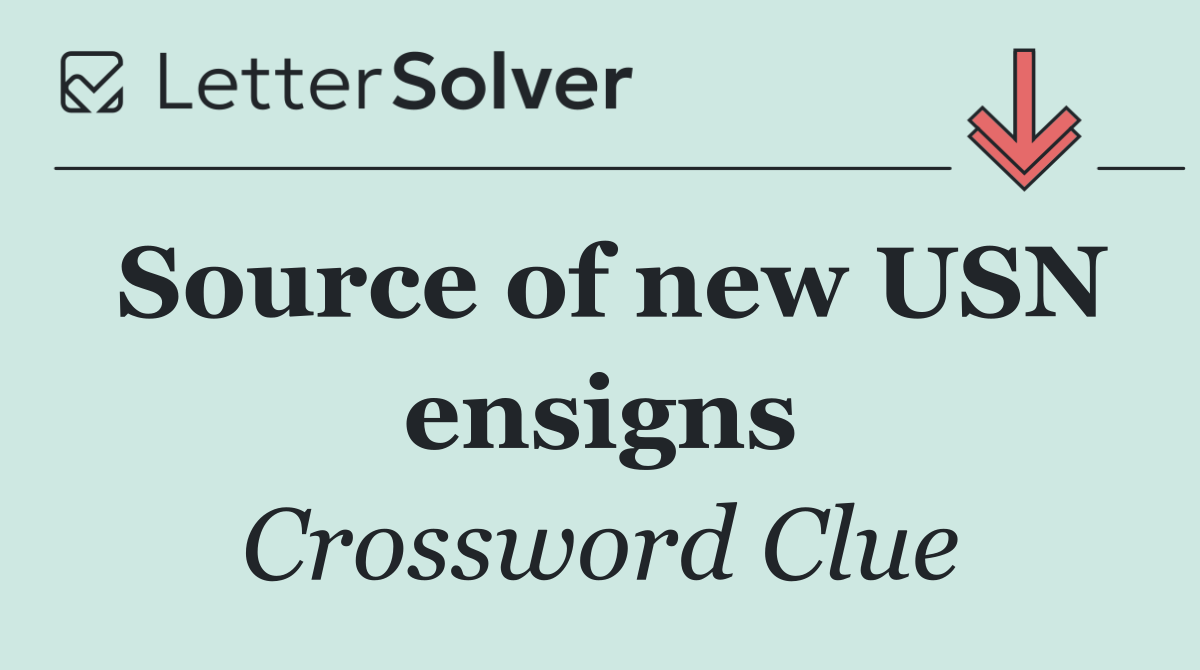 Source of new USN ensigns