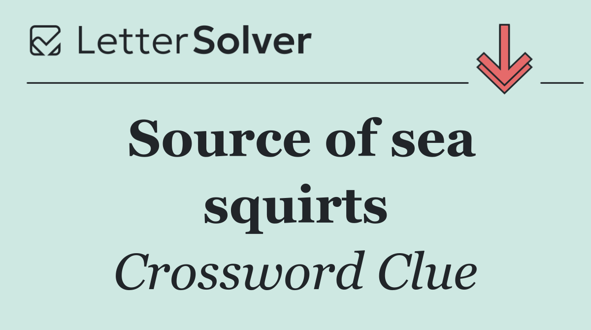 Source of sea squirts