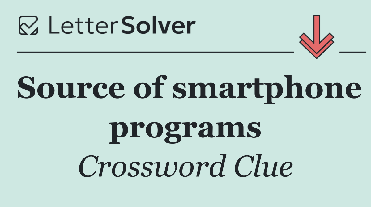 Source of smartphone programs