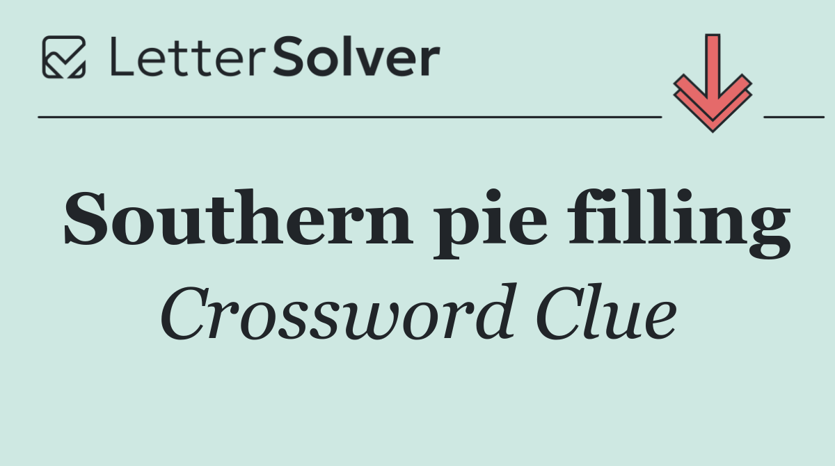 Southern pie filling