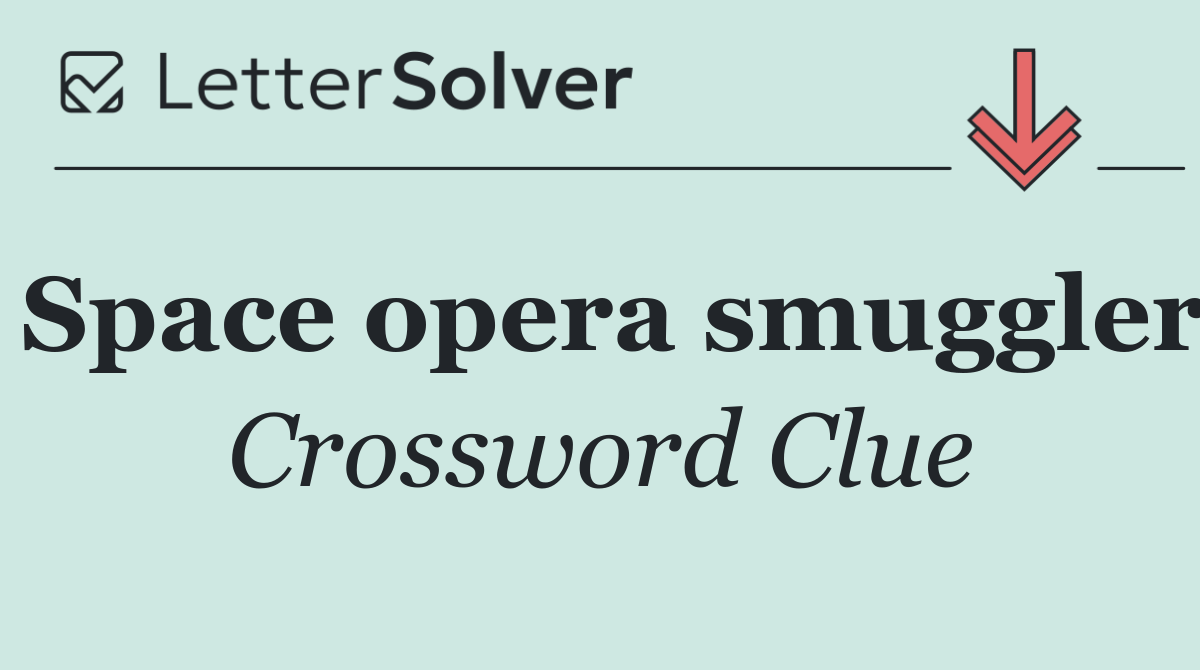 Space opera smuggler