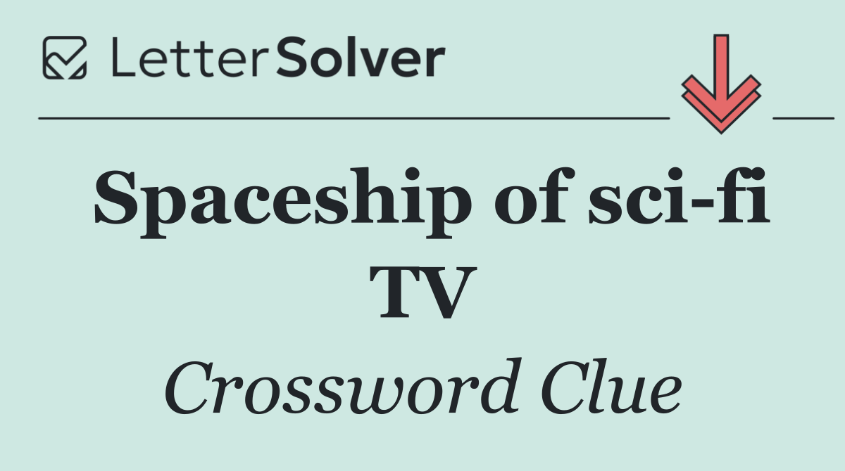 Spaceship of sci fi TV