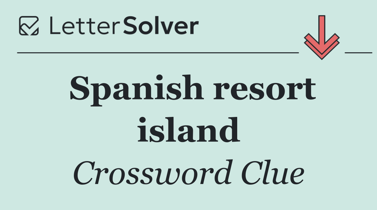 Spanish resort island