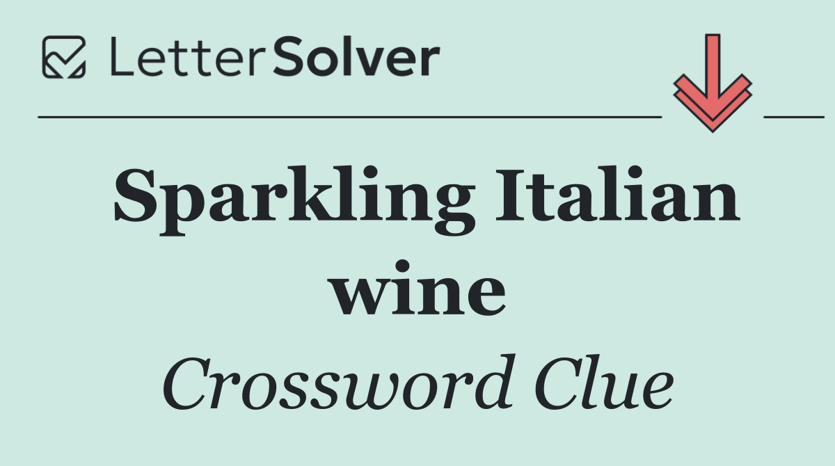 Sparkling Italian wine