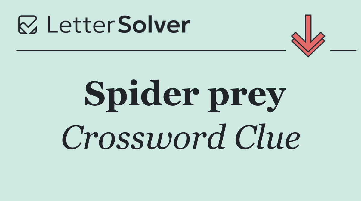 Spider prey