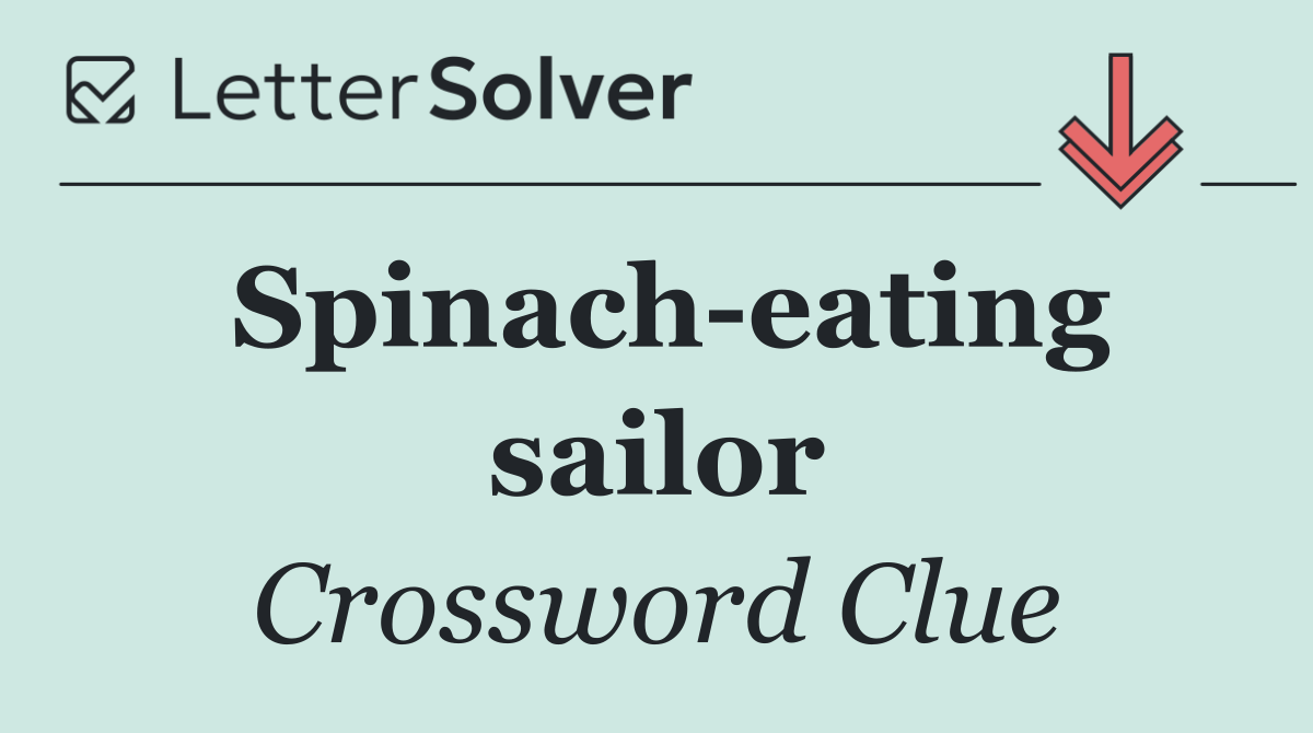 Spinach eating sailor