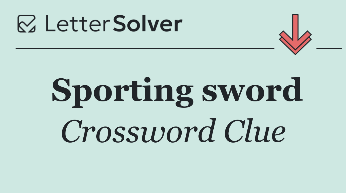 Sporting sword