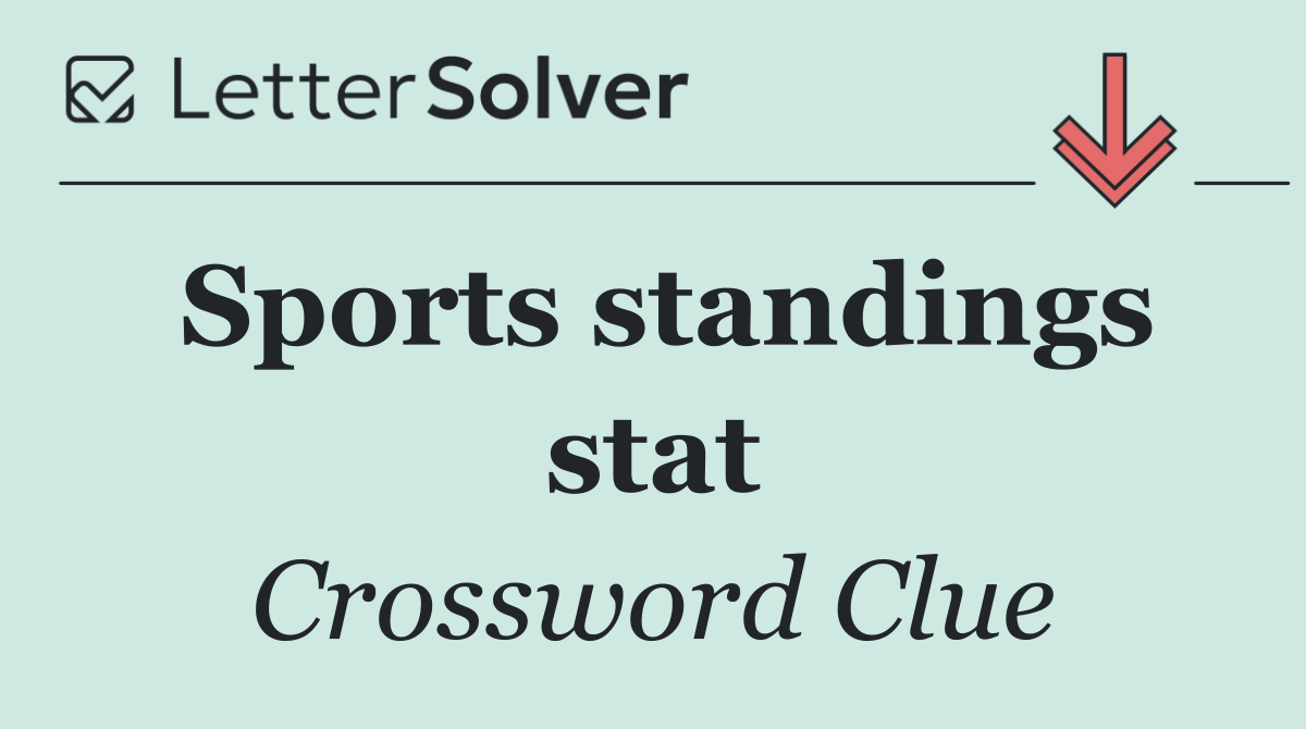 Sports standings stat