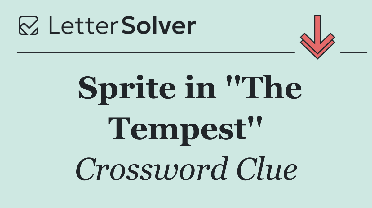 Sprite in ''The Tempest''