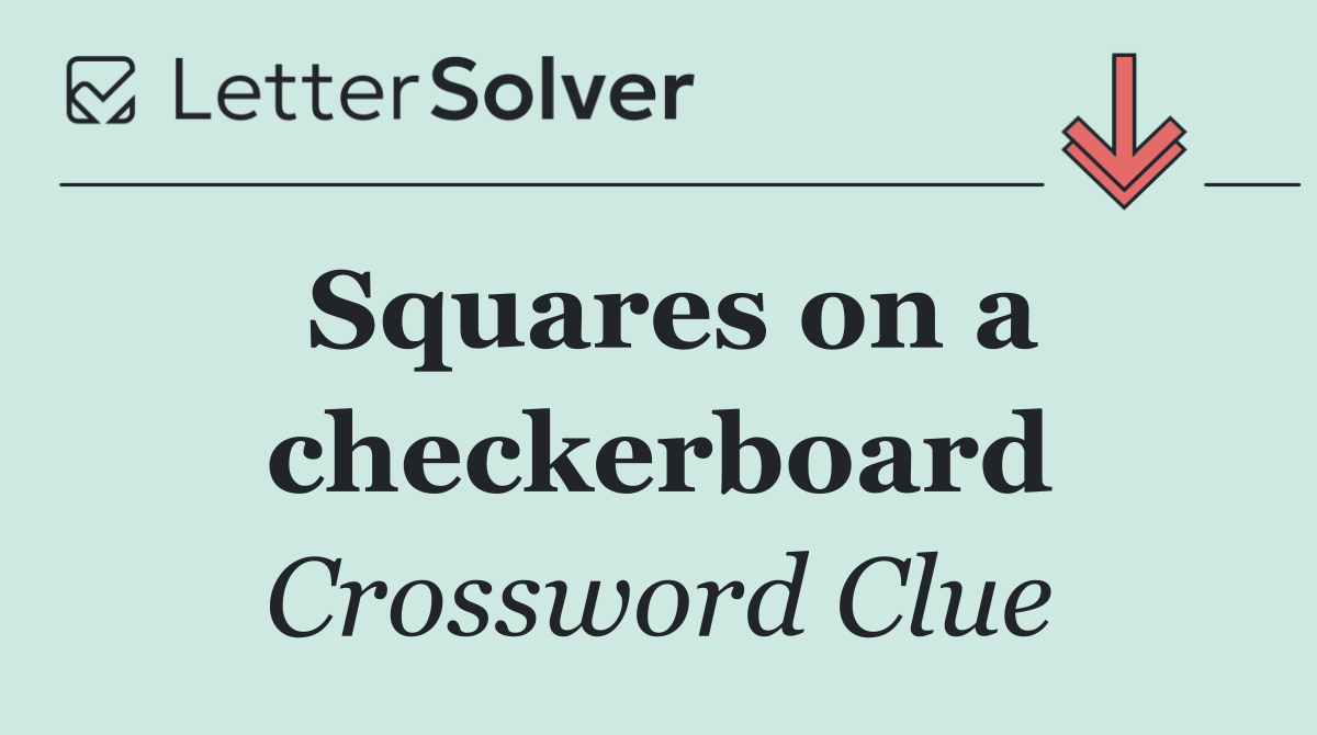 Squares on a checkerboard