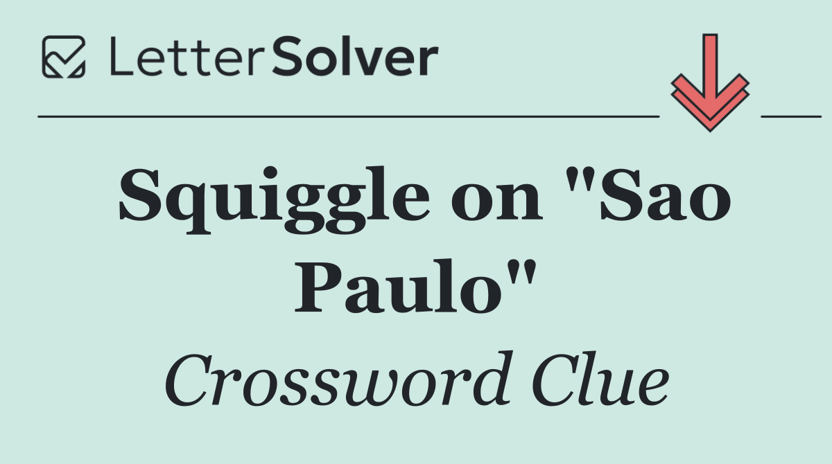 Squiggle on "Sao Paulo"