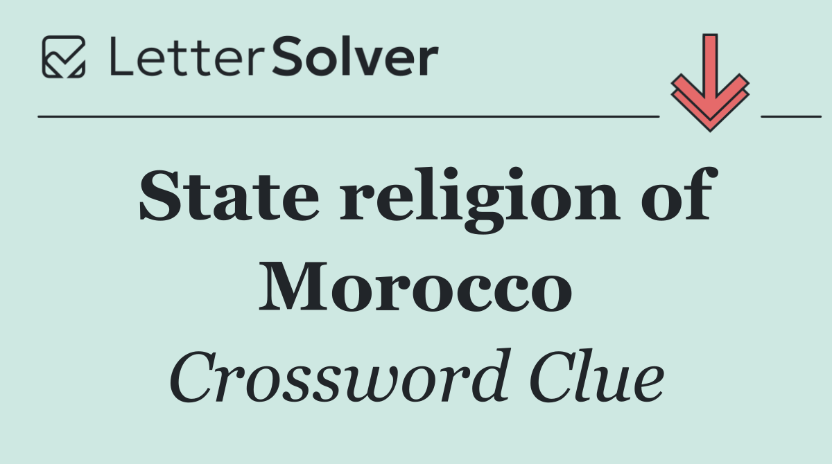 State religion of Morocco