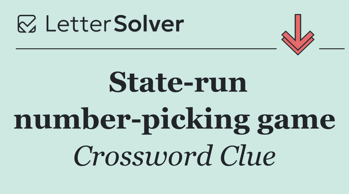 State run number picking game