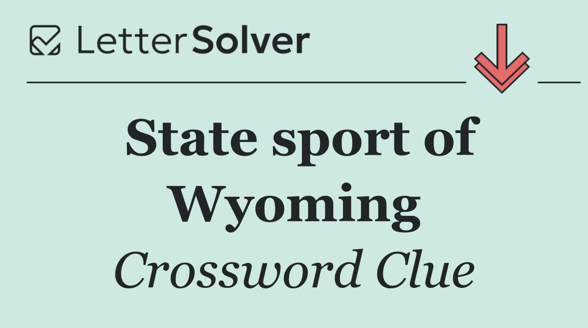 State sport of Wyoming