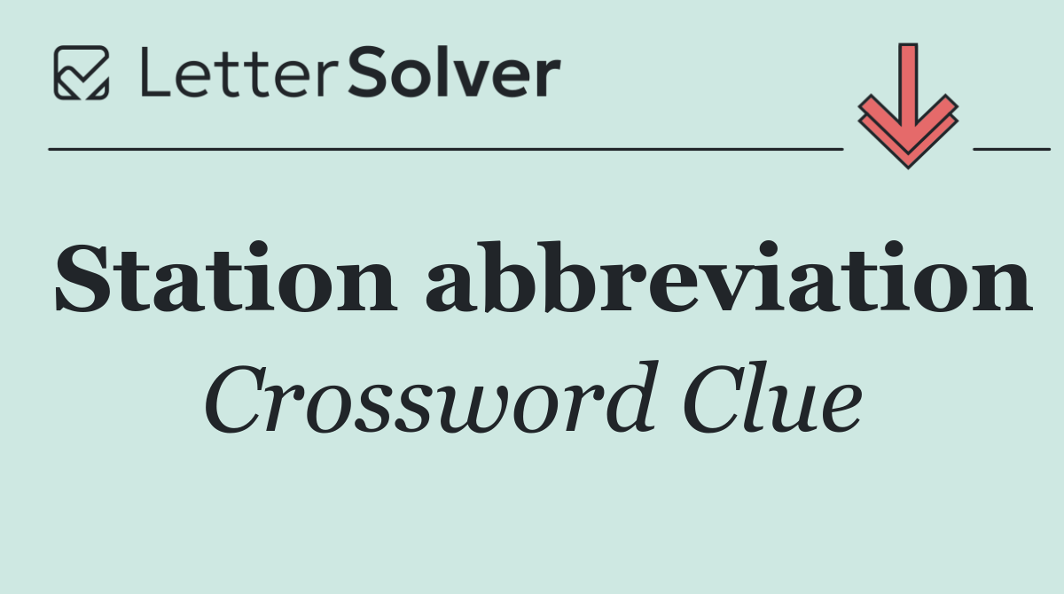 Station abbreviation